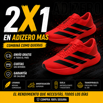 2X1 ADIZERO MAS MEDIAS